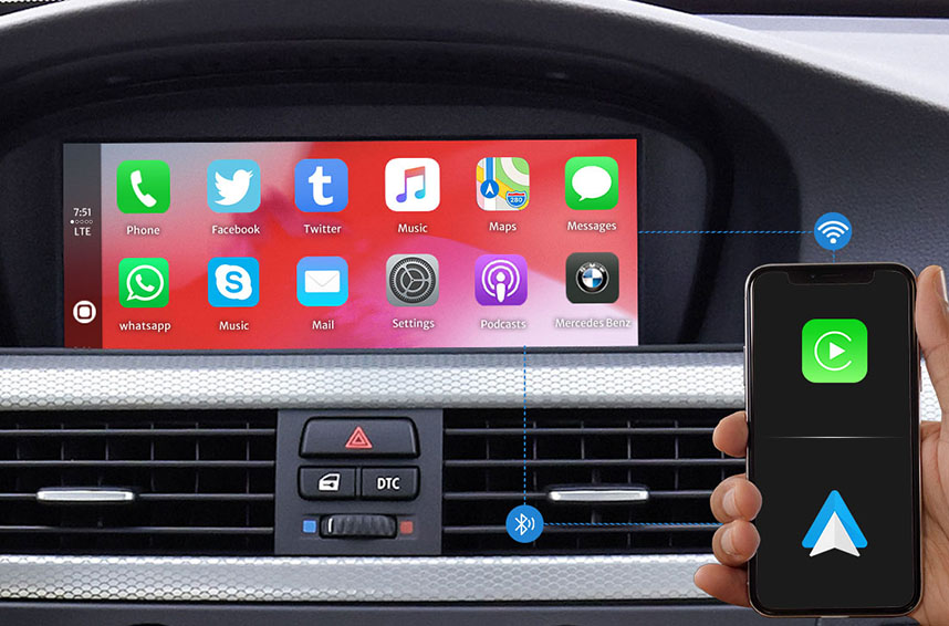 Aftermarket-CarPlay-Modulbox: Original-Bildschirm-Nachrüstung